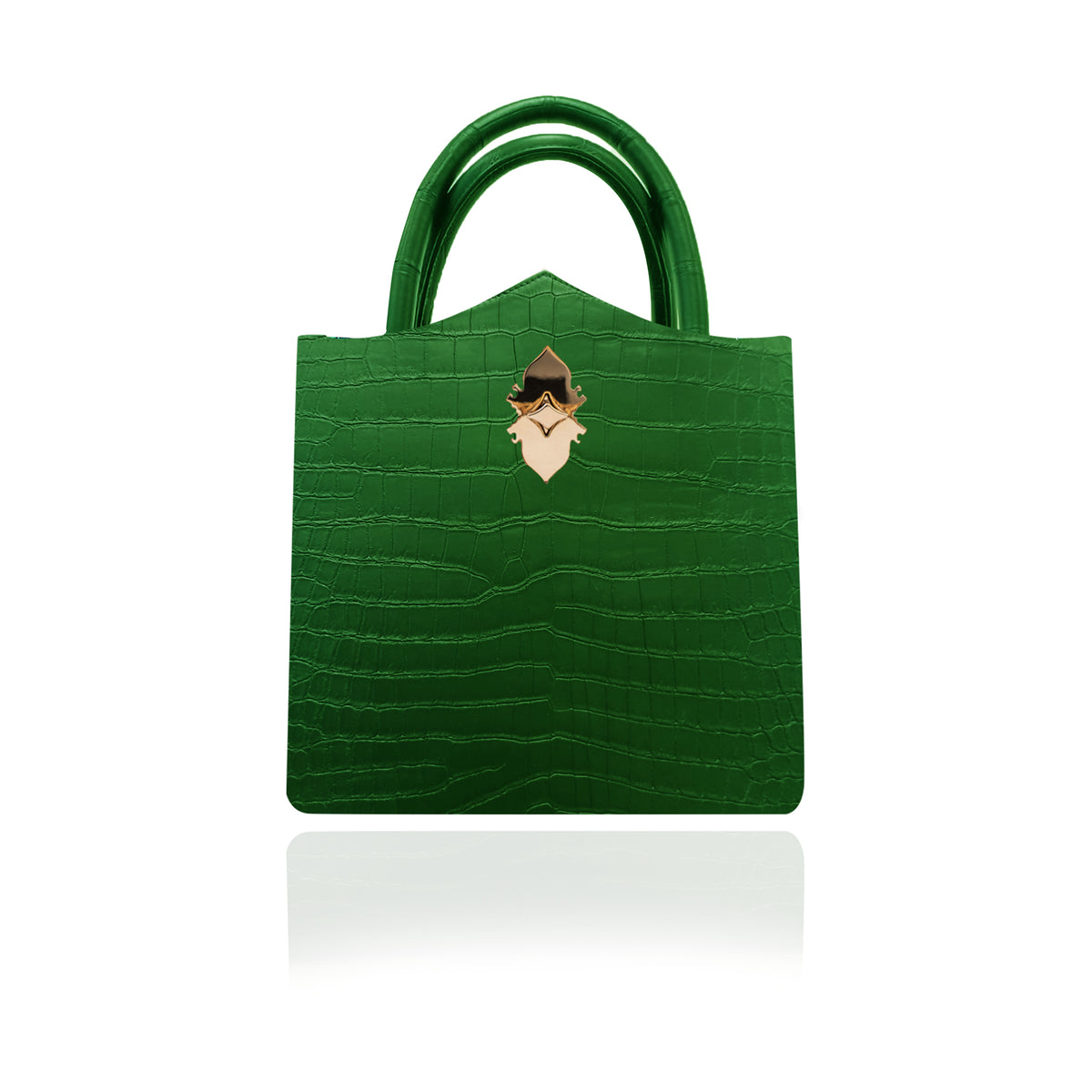 Green croc embossed - Gem